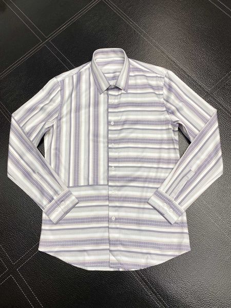 

men's dress shirt slim fit flex collar stretch pint brand clothing men long sleeve dress shirts hip hop style quality cotton 12505, White;black
