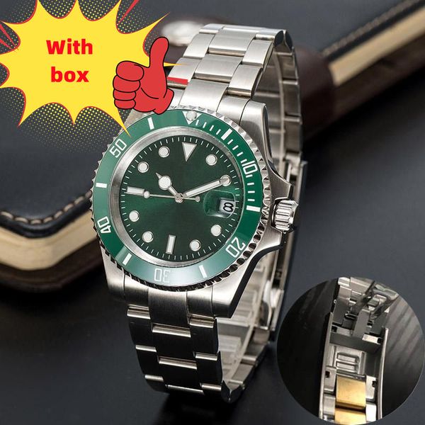 

glide lock luxury ceramic bezel sapphire men watch 2813 mechanical automatic movement ss fashion watch men's designer watches, Slivery;brown