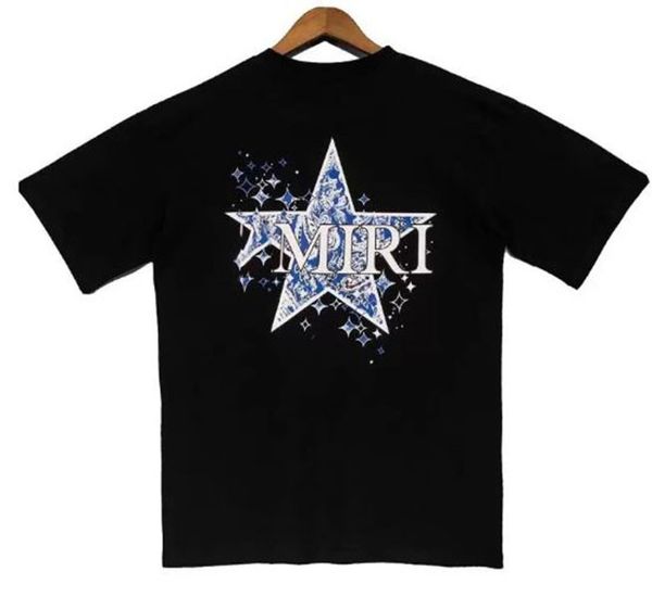 

men's t-shirts 22ss short-sleeved t-shirt men's summer fashion trend casual round neck half-sleeved cotton menmen's, White;black