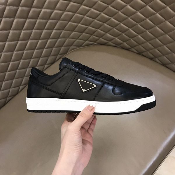 

2022 men metal logo casual shoes shoess fashion designer leather low help tie outdoor young brands motion
