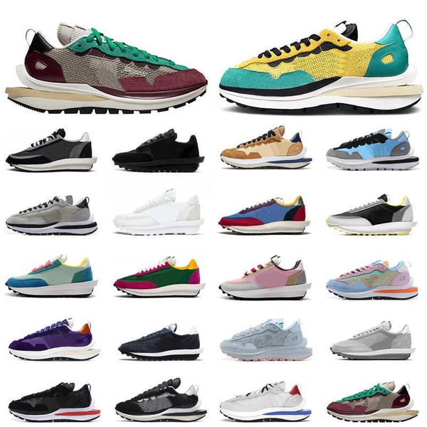 

casual shoes 2022 casual shoes trainers sports sneakers green gusto varsity blue white nylon mens waffle vaporwaffle men women