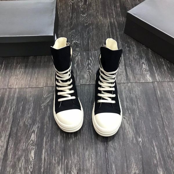 

2023ogshoes motorcycle boots ro man high women canvas sneakers black lace up