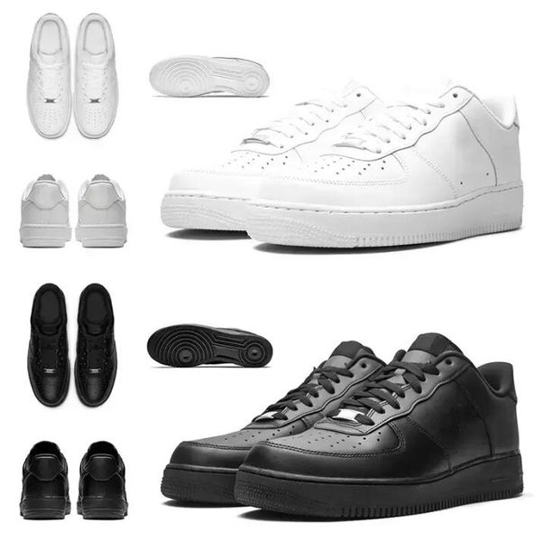 

classic men women 1 low 07 casual shoes triple white black mens trainers outdoor sports sneakers walking jogging platform 36-46