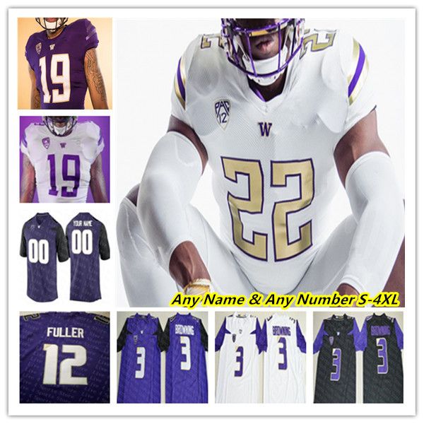 

ncaa college washington huskies football jerseys michael penix jr. dylan morris wayne taulapapa cameron davis richard newton jalen mcmillan, Black