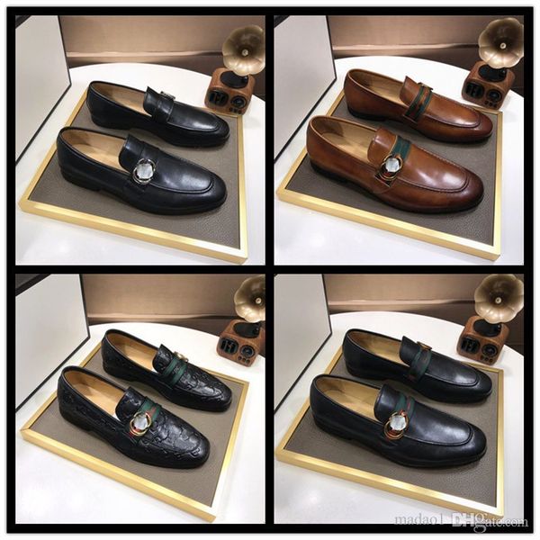 

aaa original summer men's designer dress shoes luxury g genuine leather handmade classic tassels style soft leather formal loafers qual, Black
