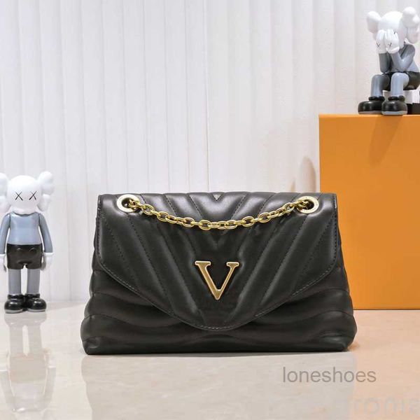 

evening bags new wave chain bags flap crossbody shoulder bags women handbags purse zig zag genuine leather classic letter magnetic hasp hig