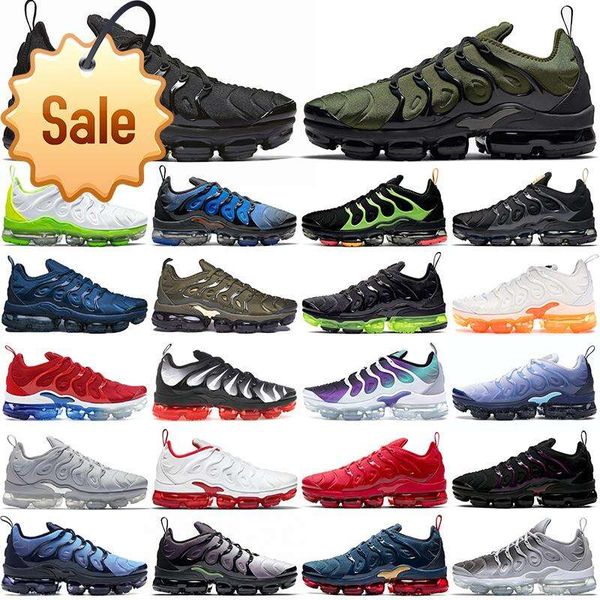 

tn plus running shoes men black white volt sunset cherry all red cool wolf grey neon green olive usa dark blue fury grape tns mens womens