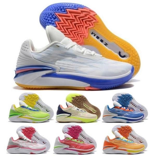 

2022 gt cut 2 men basketball shoes sneakers white bright crimson barely green dare to fly air zoom g.t. cut low man classic trainers