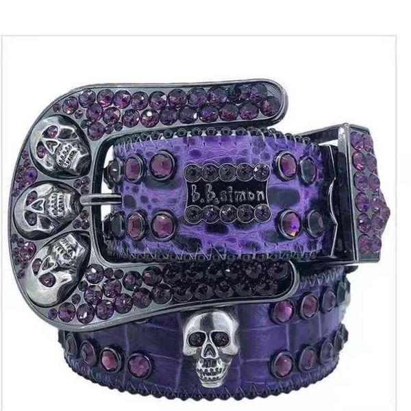 

fashion bb belts for women mens designer simon shiny rhinestones multicolor, Blue;gray