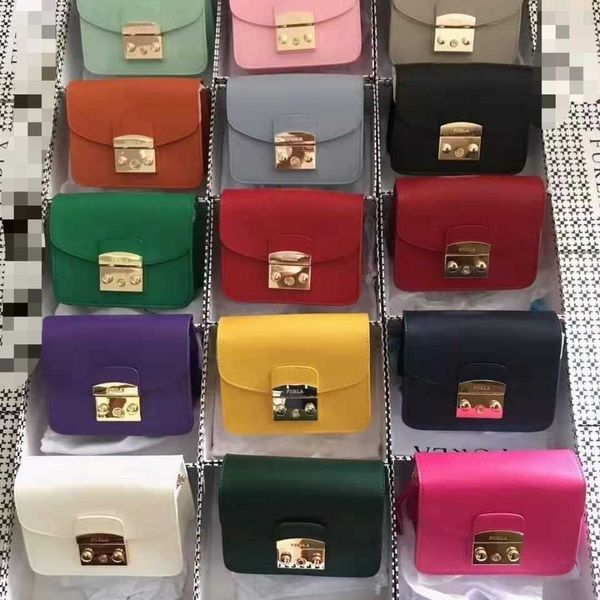 

furla's new ladies small square bag designer chain fashion all-match bag