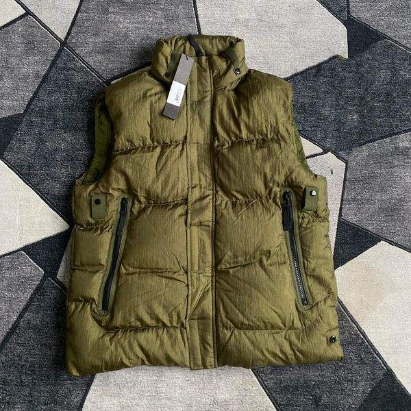 

mens winter down vest outdoor classic casual warmth white goosedown gilet coat fashion veste for man and wome style 4 color plus size m-2xl, Black;white
