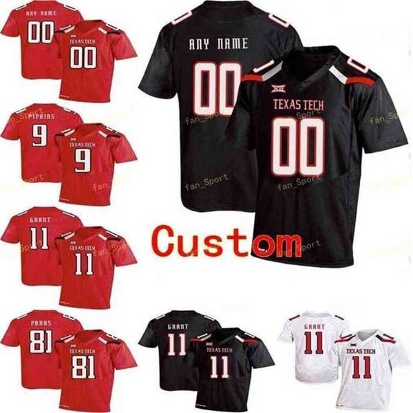 

sj ncaa college jerseys texas tech 10 alen bowman 11 derrick willies 11 jakeem grant 12 colt garrett 84 erik ezukanma custom football stitch, Black