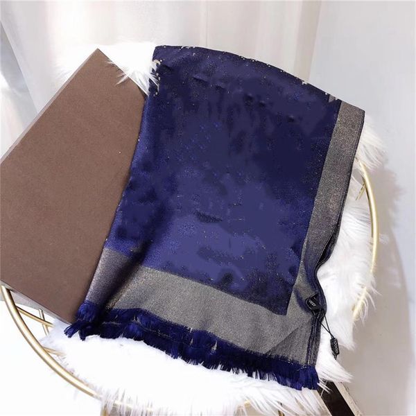 

women silk scarf new arrival four seasons man womens plaidshawl scarf lattice letters scarves size 180 70cm2329, Blue;gray