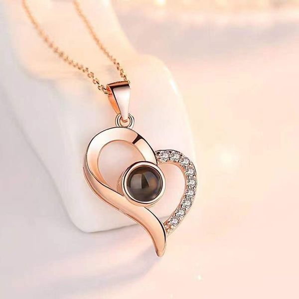 

jewelry necklaces titanium steel love pendants clover gold man chain saturn luxury chains heart designer pendant necklaces for woman fashion, Silver