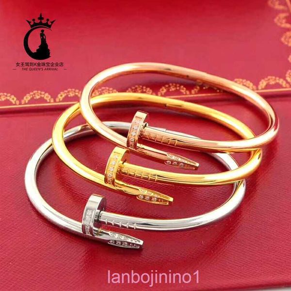 

designer carti bracelet diamond charm love bracelets 18k rose gold nail bracelet female mo sang diamond korean version new bracelet does not, Black