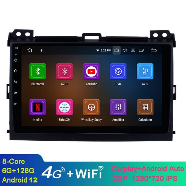 

9 inch android touchscreen car video gps navi stereo for 2003-2009 toyota prado head unit with wifi bluetooth usb support dab