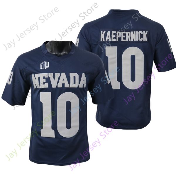 

football jerseys nevada wolf pack football jersey ncaa college colin kaepernick white navy size s-3xl all stitched youth men, Black;red