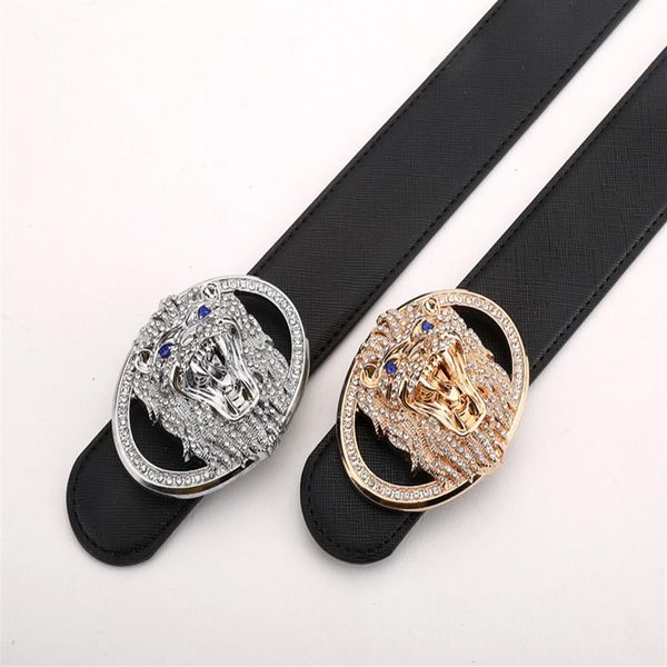 

mens belts new exquisite fashion belts for men women big buckle belt fashion leather belts 181s, Black;brown