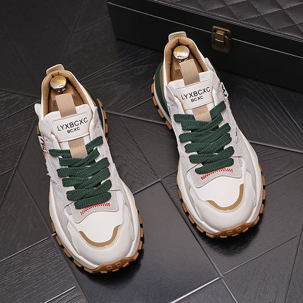 

italy classic business wedding dress party shoes fashion breathable outdoor casual sneakers round toe thick bottom oxford driving walking lo, Black