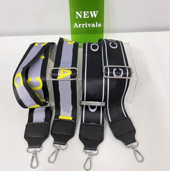

women's bag shoulder strap purse accessories duplex printing wide shoulder strap universal bag strap ribbon, Black