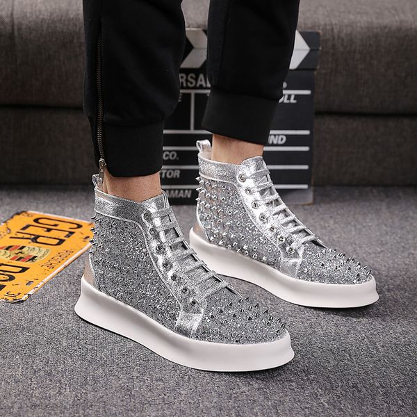 

fashion classic men boots leather spiked toe hi-shoes flats outdoor good bottoms ankle botas online sale, Black