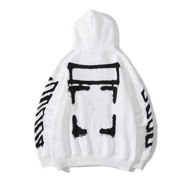 

luxury classic men's sweatshirts brand white pullover shirts hoodies women sweater men arrow letter print black hoodie tees trend coat