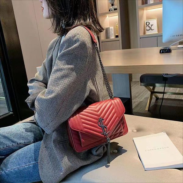 

small fragrance bags 2020 new women's bag rhombus chain bag fashion all-match messenger sac shoulder bag
