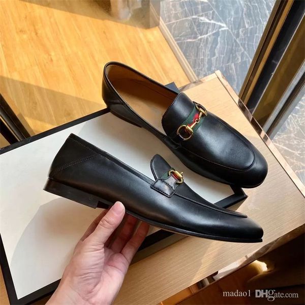 

aaa luxury brand business designer dress shoes man genuine leather formal men shoes large size 45 oxford shoes size 38-45, Black