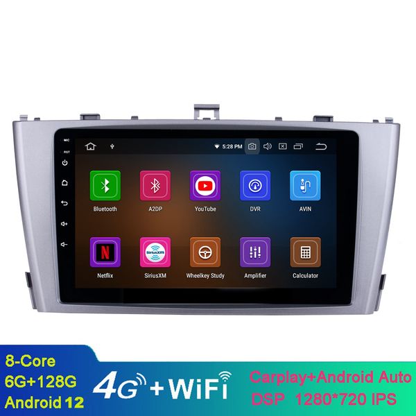 

car video radio gps navi stereo android 9 inch for 2009-2013 toyota avensis with wifi bluetooth music usb aux support dab