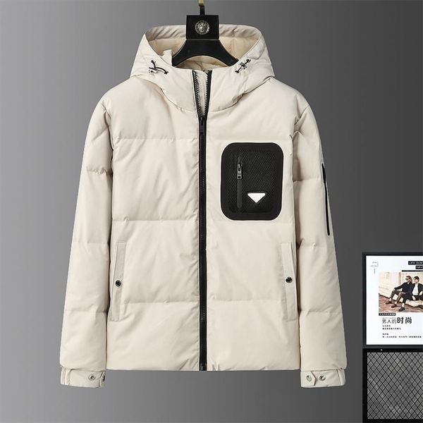 

mens designer puffer jacket winter parkas outdoor winter outerwear big fur hooded down jackets coat parka size m-xxxl, Black