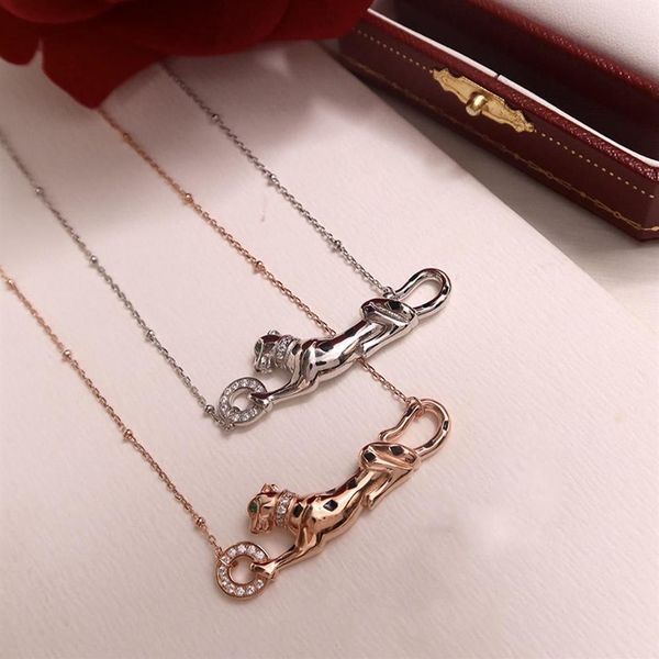 

s925 sterling silver style trend leopard necklace high-end fashion street style bold ladies necklace of lovers n273e
