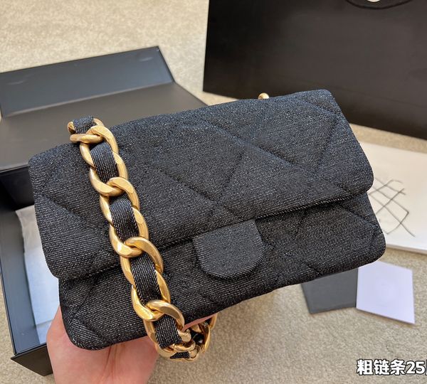 

luxury designer bag shoulder handbags c quality high fashion women wallets clutch totes crossbody cowhide classic thick chain bags ladies pu
