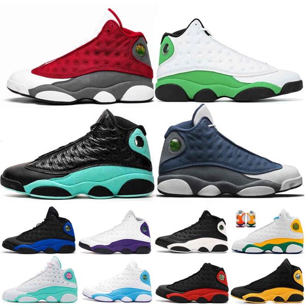 

red flint 13 13s boots shoes for mens womens hyper royal lucky green playground court purple men shoes sneakers trainers 5 5-133324, Black