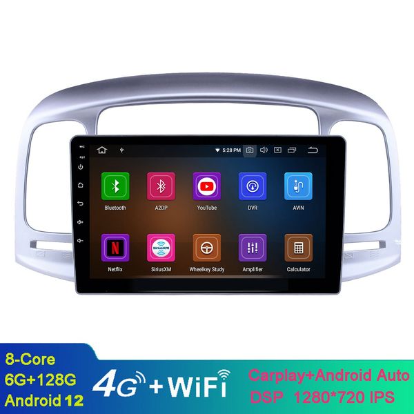

9 inch android car video gps navigation system for 2006-2011 hyundai accent with bluetooth music wifi support tpms dvr obd ii
