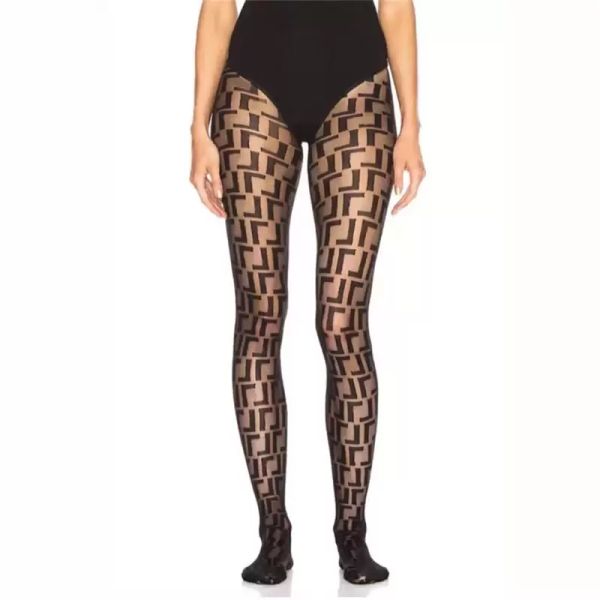 

women's leggings designer home textile clothing panties designer stockings dresses for woman fashion letters tights net stocking, Black