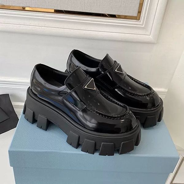 

dress shoes platform sneakers gear monolith rubber black shiny leather slipper round head sneaker pointed thick bottom loafers casual walkin