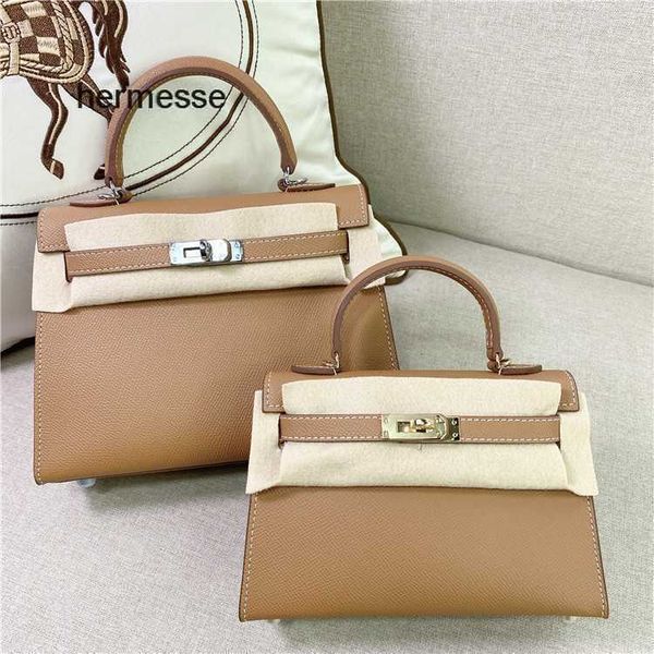 

evening bags 2022 herme designer handbag new genuine leather mini palm print bag advanced sense single shoulder messenger portable small han