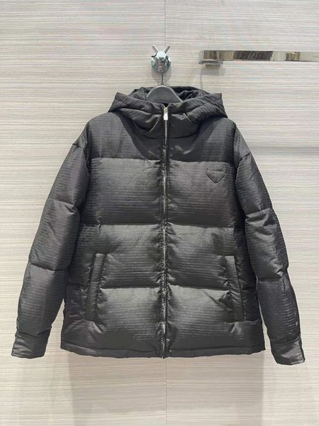 

milan runway down & parkas 2022 new black/white winter hooded panelled print women's coats designer brand same style outerwear 0924-8