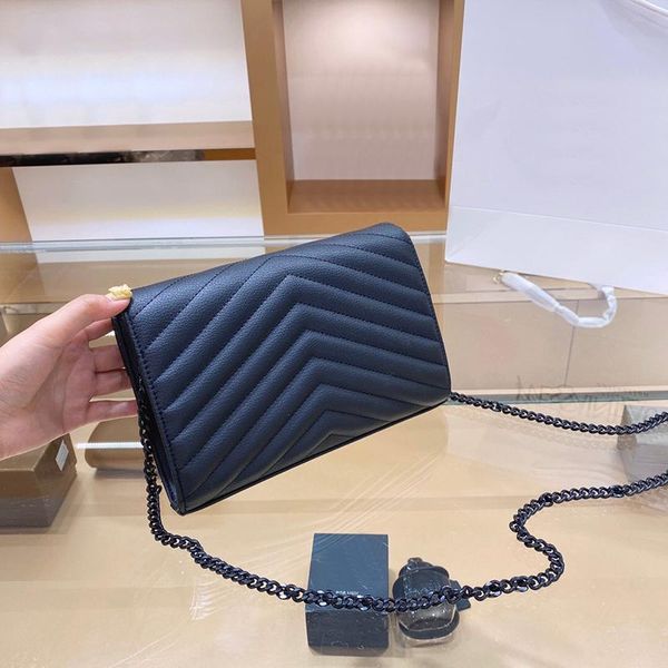 

designers women fashion shoulder bags crossbody bag luxurys genuine leather handbag comes with box chain bag female clutch classic 100 quali