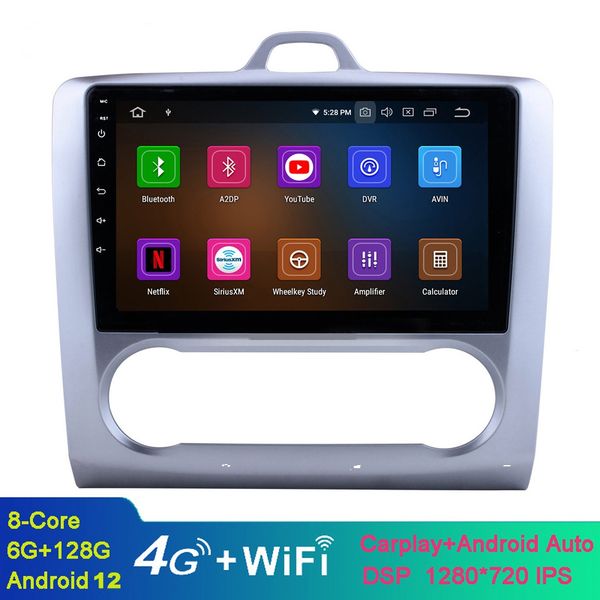 

android car video radio player for ford focus 2 2004-2011 with bluetooth wifi gps navigation support swc