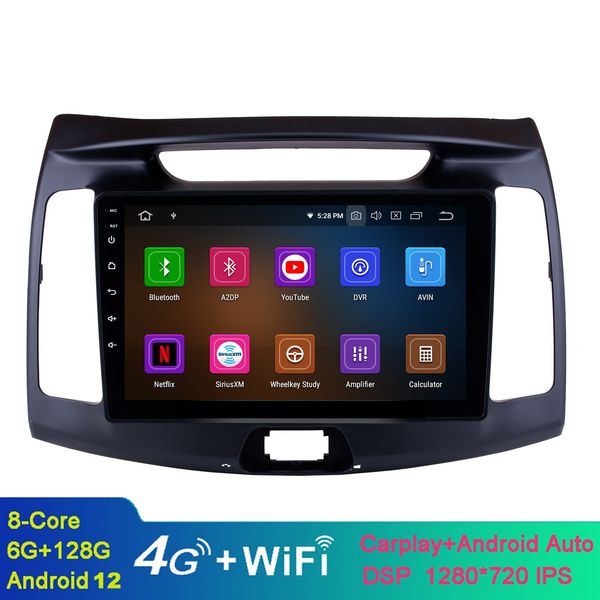 

9 inch android hd touchscreen car video gps navigation system for 2011-2015 hyundai elantra with bluetooth usb wifi support swc 1080p