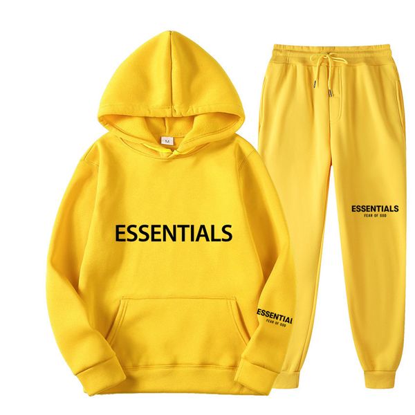 

fashion women's and men's tracksuits hooded brand essentialss patagonias clothes sports suit jogging suit s--3xl, Gray