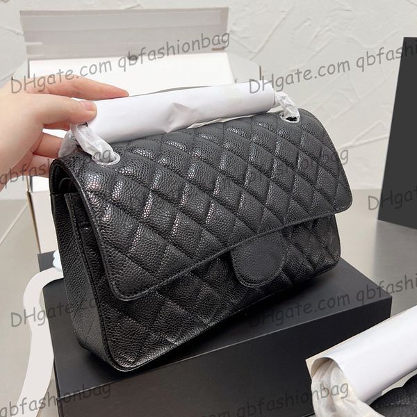 

designer channel bags for women black cc handbag leather chain slant shoulder clutch flap totes bag double letters solid hasp waist square s
