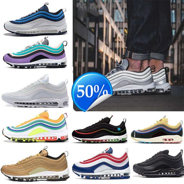 

mschf lil nas x satan luke inri jesus 97 mens running shoes fashion halloween triple black white gold university red 97s undefeated men