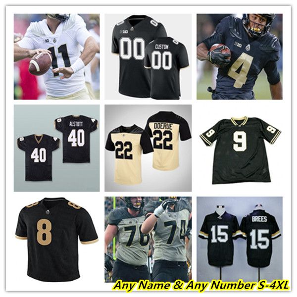 

Ncaa College Purdue Boilermakers Football Jerseys Aidan O'Connell Devin Mockobee Charlie Jones Sanoussi Kane Tyrone Tracy Payne Durham Dylan Downing TJ Sheffield, Men black