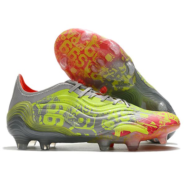 

football boots mens copa sense.1 fg soccer shoes cleats football boots knit orange yellow botas de futbol breathable zakw, Black