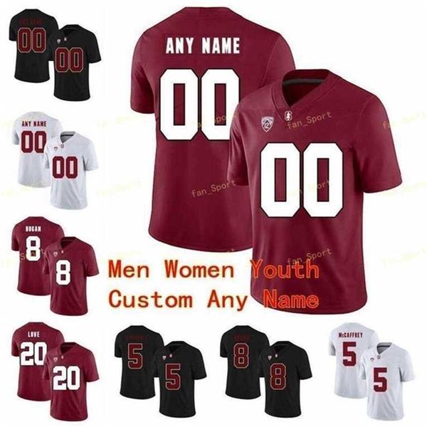 

sj ncaa college jerseys stanford cardinal 22 cameron scarlett 23 trevor speights 25 alex carter 3 kj costello custom football stitched, Black