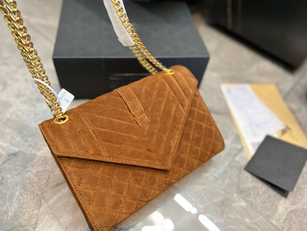 

designer bags loulou puffer nubuck leather shoulder bag women tote handbag purse frosted cowhide cowboy crossbody bags detchable strap flap