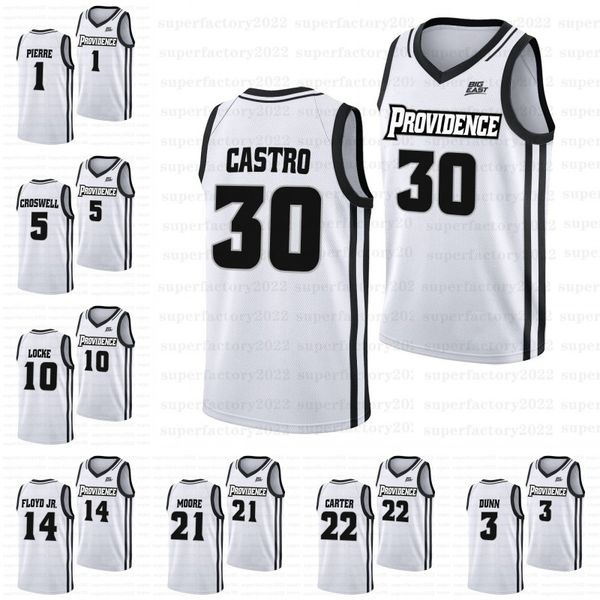 

college basketball wears providence friars 2022-23 college basketball home jerseyrafael castro bryce hopkins devin carter clifton moore, Black;red