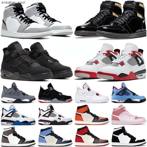 

basketball shoes 1s high og men women jumpman 1 mid light smoke grey black metallic gold obsidian 4s fire red cat mens sneakers280a